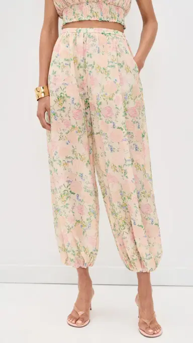 MAUDE CLUB Talia Pants Vintage Floral Print | Thumbnail 2 MAUDE CLUB Talia Pants Vintage Floral Print | Thumbnail 2