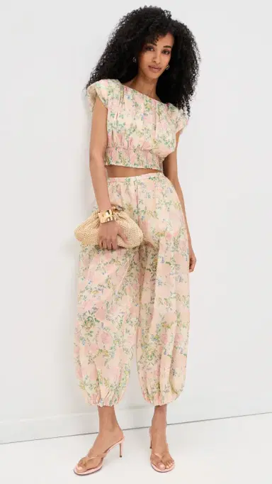 MAUDE CLUB Talia Pants Vintage Floral Print | Thumbnail 5 MAUDE CLUB Talia Pants Vintage Floral Print | Thumbnail 5
