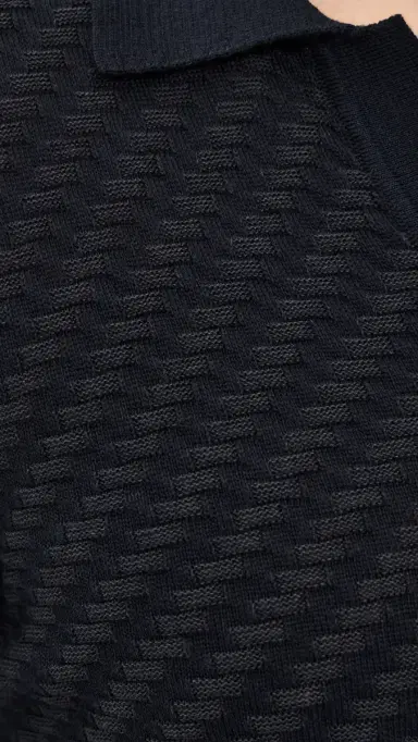 Orlebar Brown Horton Jacquard Polo Night Iris | Thumbnail 6 Orlebar Brown Horton Jacquard Polo Night Iris | Thumbnail 6