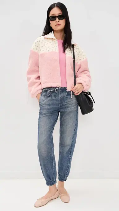 For Love & Lemons Saide herpa Jacket Pink | Thumbnail 5 For Love & Lemons Saide herpa Jacket Pink | Thumbnail 5