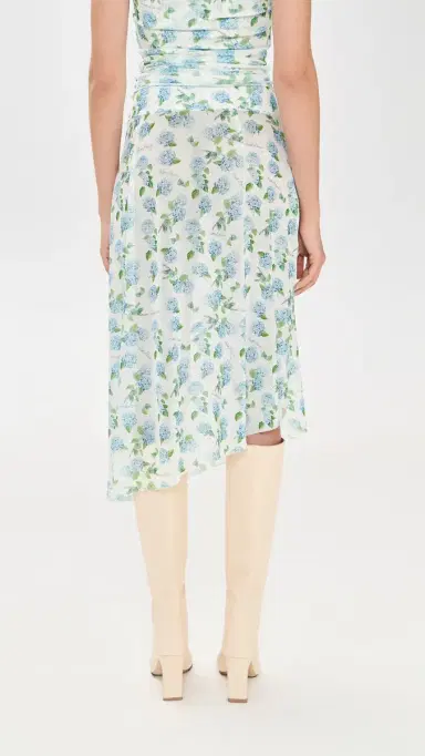 House of Sunny Hydrangea Asymmetric Mesh Skirt Soft Blue 6 | Thumbnail 3 House of Sunny Hydrangea Asymmetric Mesh Skirt Soft Blue 6 | Thumbnail 3