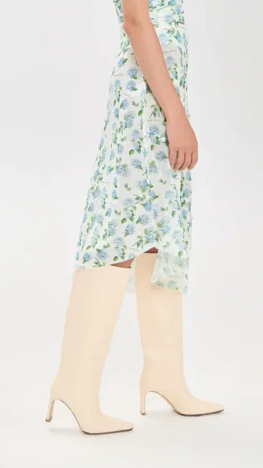House of Sunny Hydrangea Asymmetric Mesh Skirt Soft Blue 6 | Thumbnail 4 House of Sunny Hydrangea Asymmetric Mesh Skirt Soft Blue 6 | Thumbnail 4