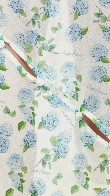 House of Sunny Hydrangea Asymmetric Mesh Skirt Soft Blue 6 | Thumbnail 6 House of Sunny Hydrangea Asymmetric Mesh Skirt Soft Blue 6 | Thumbnail 6