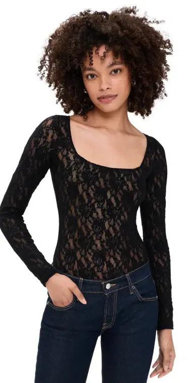 Hanky Panky Lace Thong Bodysuit Black S | Thumbnail 1 Hanky Panky Lace Thong Bodysuit Black S | Thumbnail 1