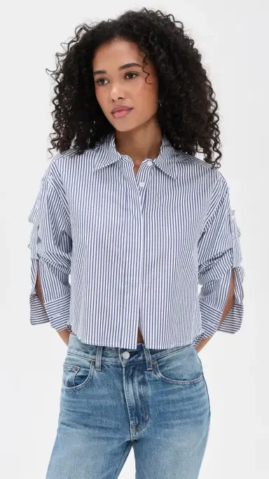 A.L.C. A.L.C. Maude Top White/Navy | Thumbnail 2 A.L.C. A.L.C. Maude Top White/Navy | Thumbnail 2