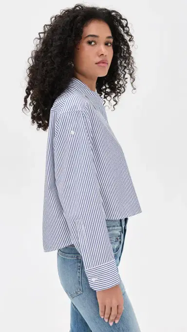 A.L.C. A.L.C. Maude Top White/Navy | Thumbnail 4 A.L.C. A.L.C. Maude Top White/Navy | Thumbnail 4