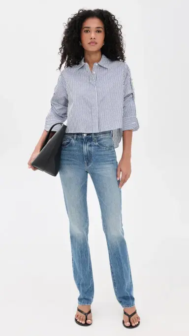 A.L.C. A.L.C. Maude Top White/Navy | Thumbnail 5 A.L.C. A.L.C. Maude Top White/Navy | Thumbnail 5
