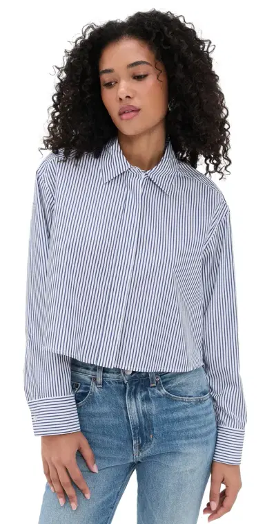 A.L.C. A.L.C. Maude Top White/Navy | Thumbnail 1 A.L.C. A.L.C. Maude Top White/Navy | Thumbnail 1