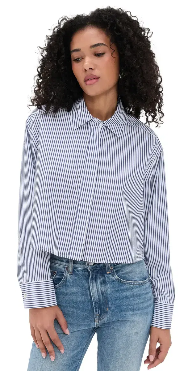 A. .C. Maude Top White/Navy A. .C. Maude Top White/Navy