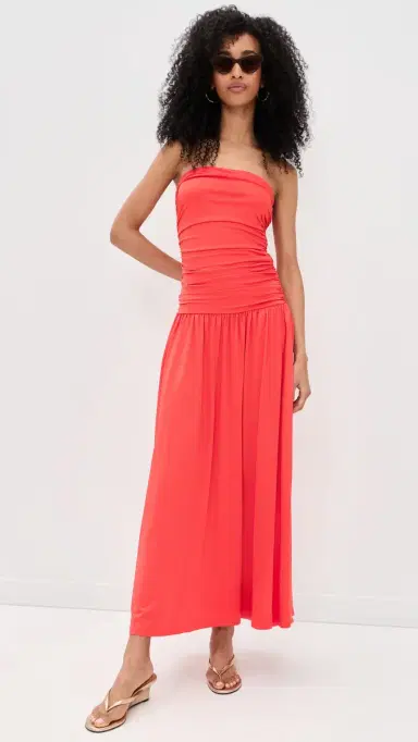 NIA Santal Dress Coral | Thumbnail 5 NIA Santal Dress Coral | Thumbnail 5