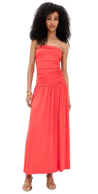 NIA Santal Dress Coral | Thumbnail 1 NIA Santal Dress Coral | Thumbnail 1
