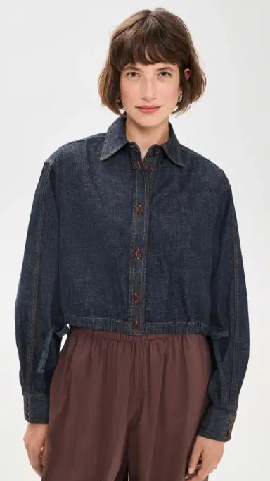 Rachel Comey Denim Base Top Indigo | Thumbnail 2 Rachel Comey Denim Base Top Indigo | Thumbnail 2