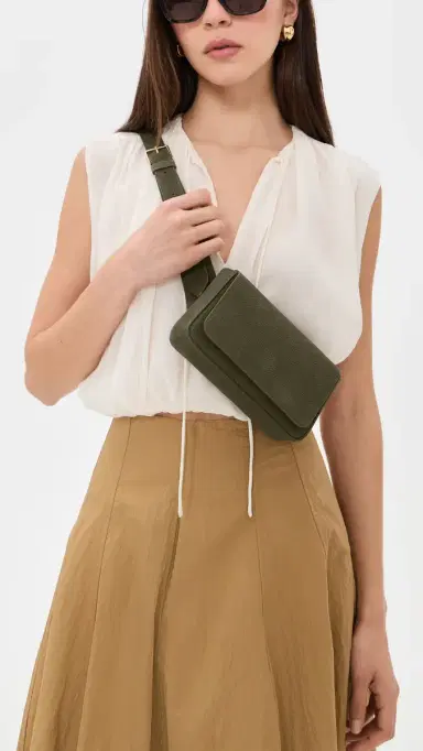 Mansur Gavriel Box Sling Bag Algae One Size | Thumbnail 3 Mansur Gavriel Box Sling Bag Algae One Size | Thumbnail 3