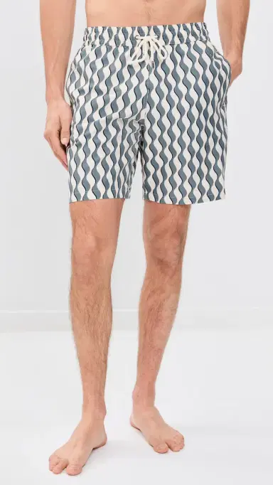 Frescobol Carioca antos wim Shorts 8 Coastal Blue | Thumbnail 2 Frescobol Carioca antos wim Shorts 8 Coastal Blue | Thumbnail 2