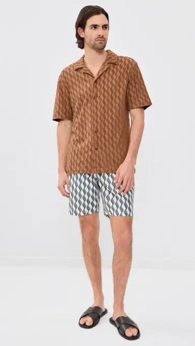 Frescobol Carioca antos wim Shorts 8 Coastal Blue | Thumbnail 5 Frescobol Carioca antos wim Shorts 8 Coastal Blue | Thumbnail 5