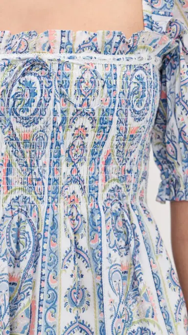 Hill House Home The Scarlett Nap Midi Dress Corsica Paisley Blue | Thumbnail 6 Hill House Home The Scarlett Nap Midi Dress Corsica Paisley Blue | Thumbnail 6