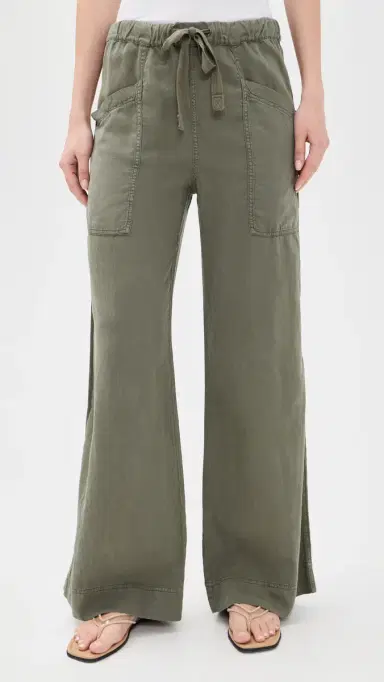 Faherty Topanga Drape Pants Thyme | Thumbnail 2 Faherty Topanga Drape Pants Thyme | Thumbnail 2