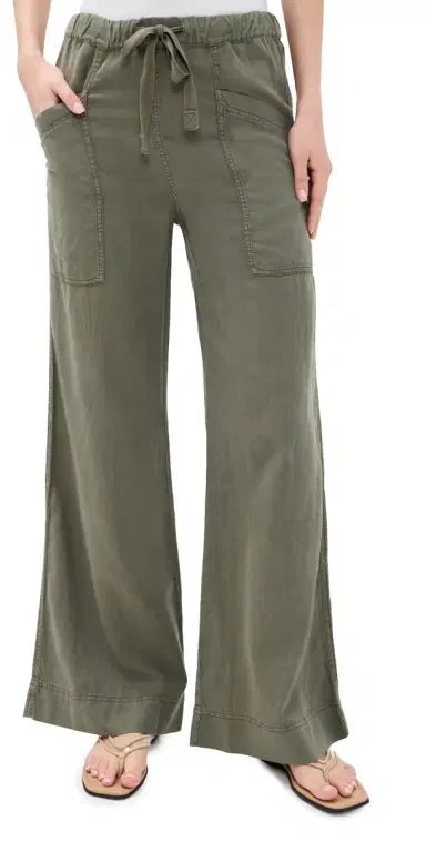 Faherty Topanga Drape Pants Thyme | Thumbnail 1 Faherty Topanga Drape Pants Thyme | Thumbnail 1