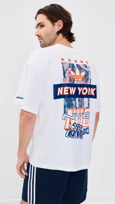Adidas NY City Tee White/Collegiate Royal S | Thumbnail 3 Adidas NY City Tee White/Collegiate Royal S | Thumbnail 3