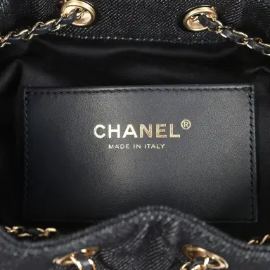 Chanel Chanel Mini 25 Hobo Bag Dark Blue Denim Light Gold Hardware | Thumbnail 9 Chanel Chanel Mini 25 Hobo Bag Dark Blue Denim Light Gold Hardware | Thumbnail 9