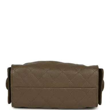 Chanel Chanel Mini 25 Hobo Bag Dark Khaki Caviar Antique Gold Hardware | Thumbnail 6 Chanel Chanel Mini 25 Hobo Bag Dark Khaki Caviar Antique Gold Hardware | Thumbnail 6
