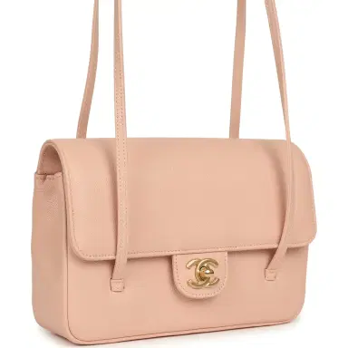 Chanel Chanel Small Preppy Coco Flap Bag Light Pink Shiny Caviar Brushed Gold Hardware | Thumbnail 2 Chanel Chanel Small Preppy Coco Flap Bag Light Pink Shiny Caviar Brushed Gold Hardware | Thumbnail 2