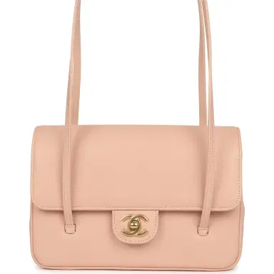 Chanel Chanel Small Preppy Coco Flap Bag Light Pink Shiny Caviar Brushed Gold Hardware | Thumbnail 1 Chanel Chanel Small Preppy Coco Flap Bag Light Pink Shiny Caviar Brushed Gold Hardware | Thumbnail 1