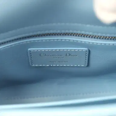 Dior Christian Dior Mini Lady Dior Bag "Myosotis" Bleu Myosotis Lambskin Silver Hardware | Thumbnail 10 Dior Christian Dior Mini Lady Dior Bag "Myosotis" Bleu Myosotis Lambskin Silver Hardware | Thumbnail 10