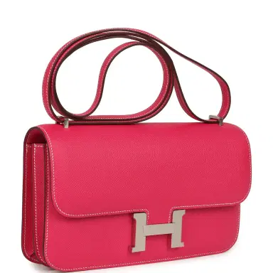 HERMÈS Hermes Constance Elan Rose Tyrien Epsom Palldium Hardware | Thumbnail 2 HERMÈS Hermes Constance Elan Rose Tyrien Epsom Palldium Hardware | Thumbnail 2