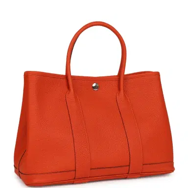 HERMÈS Hermes Garden Party 30 Capucine Negonda Palladium Hardware | Thumbnail 2 HERMÈS Hermes Garden Party 30 Capucine Negonda Palladium Hardware | Thumbnail 2