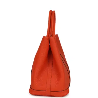HERMÈS Hermes Garden Party 30 Capucine Negonda Palladium Hardware | Thumbnail 3 HERMÈS Hermes Garden Party 30 Capucine Negonda Palladium Hardware | Thumbnail 3