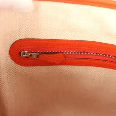 HERMÈS Hermes Garden Party 30 Capucine Negonda Palladium Hardware | Thumbnail 8 HERMÈS Hermes Garden Party 30 Capucine Negonda Palladium Hardware | Thumbnail 8