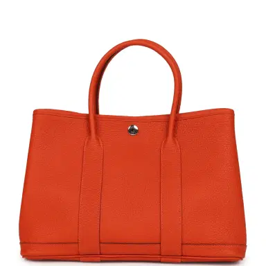HERMÈS Hermes Garden Party 30 Capucine Negonda Palladium Hardware | Thumbnail 1 HERMÈS Hermes Garden Party 30 Capucine Negonda Palladium Hardware | Thumbnail 1
