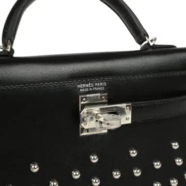 HERMÈS Hermes Kelly Sellier 20 Clouté Black Box Palladium Hardware | Thumbnail 7 HERMÈS Hermes Kelly Sellier 20 Clouté Black Box Palladium Hardware | Thumbnail 7