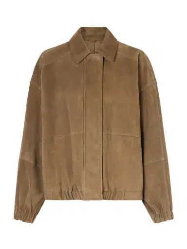 Brunello Cucinelli Paneled Suede Bomber Jacket | Thumbnail 1 Brunello Cucinelli Paneled Suede Bomber Jacket | Thumbnail 1