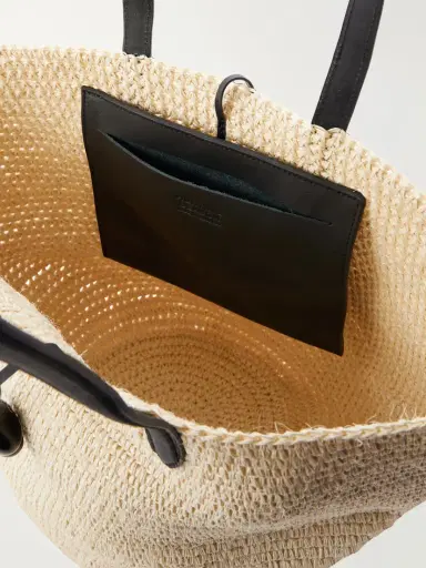 Hunting Season Market Leather-trimmed Woven Raffia Tote | Thumbnail 6 Hunting Season Market Leather-trimmed Woven Raffia Tote | Thumbnail 6