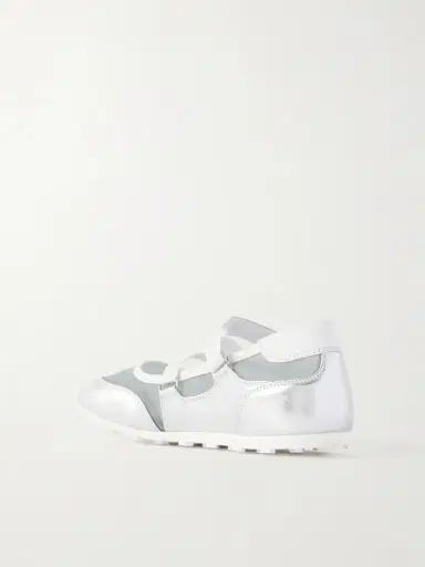 Marni Metallic Leather-trimmed Mesh Sneakers | Thumbnail 3 Marni Metallic Leather-trimmed Mesh Sneakers | Thumbnail 3