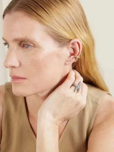 Lucy Delius Sea Star 14-karat Gold Diamond Ear Cuff | Thumbnail 4 Lucy Delius Sea Star 14-karat Gold Diamond Ear Cuff | Thumbnail 4