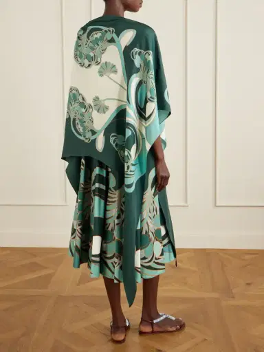 La DoubleJ Draped Printed Silk-twill Blouse | Thumbnail 3 La DoubleJ Draped Printed Silk-twill Blouse | Thumbnail 3