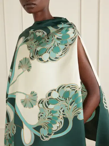 La DoubleJ Draped Printed Silk-twill Blouse | Thumbnail 4 La DoubleJ Draped Printed Silk-twill Blouse | Thumbnail 4