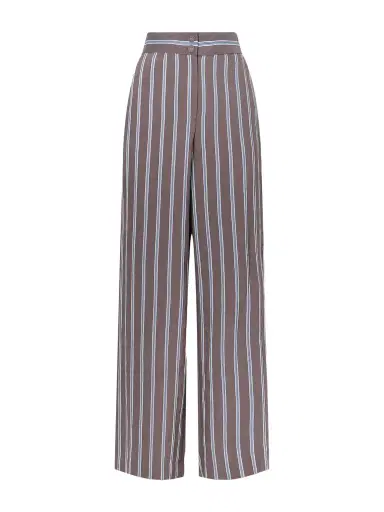 Veronica Beard Striped Woven Wide-leg Pants | Thumbnail 1 Veronica Beard Striped Woven Wide-leg Pants | Thumbnail 1