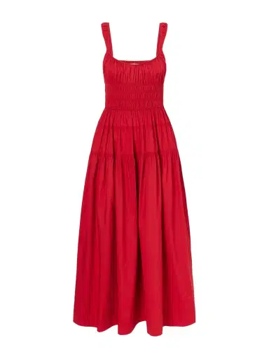 DÔEN Clover Organic Cotton-poplin Midi Dress | Thumbnail 1 DÔEN Clover Organic Cotton-poplin Midi Dress | Thumbnail 1