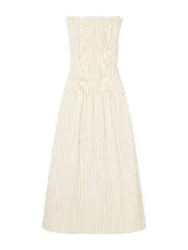Faithfull Amalita Shirred Gingham Cotton Midi Dress | Thumbnail 1 Faithfull Amalita Shirred Gingham Cotton Midi Dress | Thumbnail 1