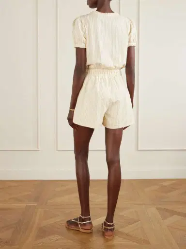Faithfull Roma Ruffled Checked Cotton Playsuit | Thumbnail 3 Faithfull Roma Ruffled Checked Cotton Playsuit | Thumbnail 3