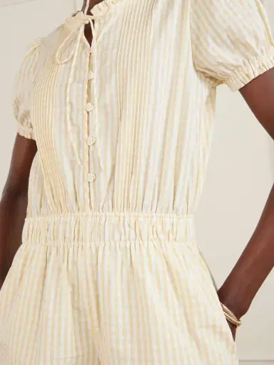 Faithfull Roma Ruffled Checked Cotton Playsuit | Thumbnail 4 Faithfull Roma Ruffled Checked Cotton Playsuit | Thumbnail 4