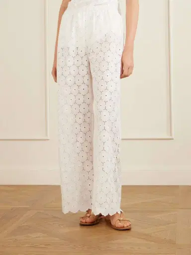 Faithfull Pamina Broderie Anglaise Straight-leg Pants | Thumbnail 3 Faithfull Pamina Broderie Anglaise Straight-leg Pants | Thumbnail 3