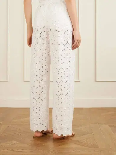 Faithfull Pamina Broderie Anglaise Straight-leg Pants | Thumbnail 4 Faithfull Pamina Broderie Anglaise Straight-leg Pants | Thumbnail 4