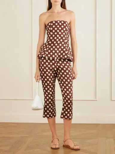 Faithfull Petro Strapless Polka-dot Linen Top | Thumbnail 2 Faithfull Petro Strapless Polka-dot Linen Top | Thumbnail 2