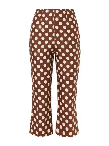 Faithfull Valeria Polka-dot Linen Straight-leg Capri Pants | Thumbnail 1 Faithfull Valeria Polka-dot Linen Straight-leg Capri Pants | Thumbnail 1