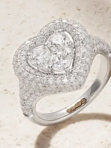 Kamyen Manaal 18-karat White Gold Diamond Pinky Ring | Thumbnail 4 Kamyen Manaal 18-karat White Gold Diamond Pinky Ring | Thumbnail 4